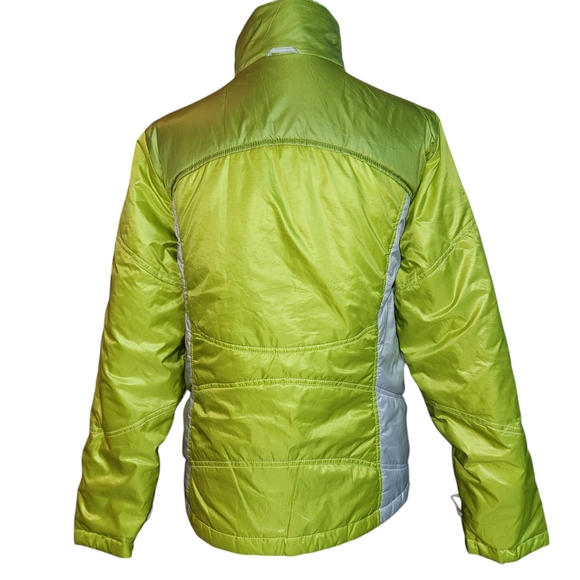 Lands' End Green & White Ski Jacket Size S 6-8 - Picture 2 of 10